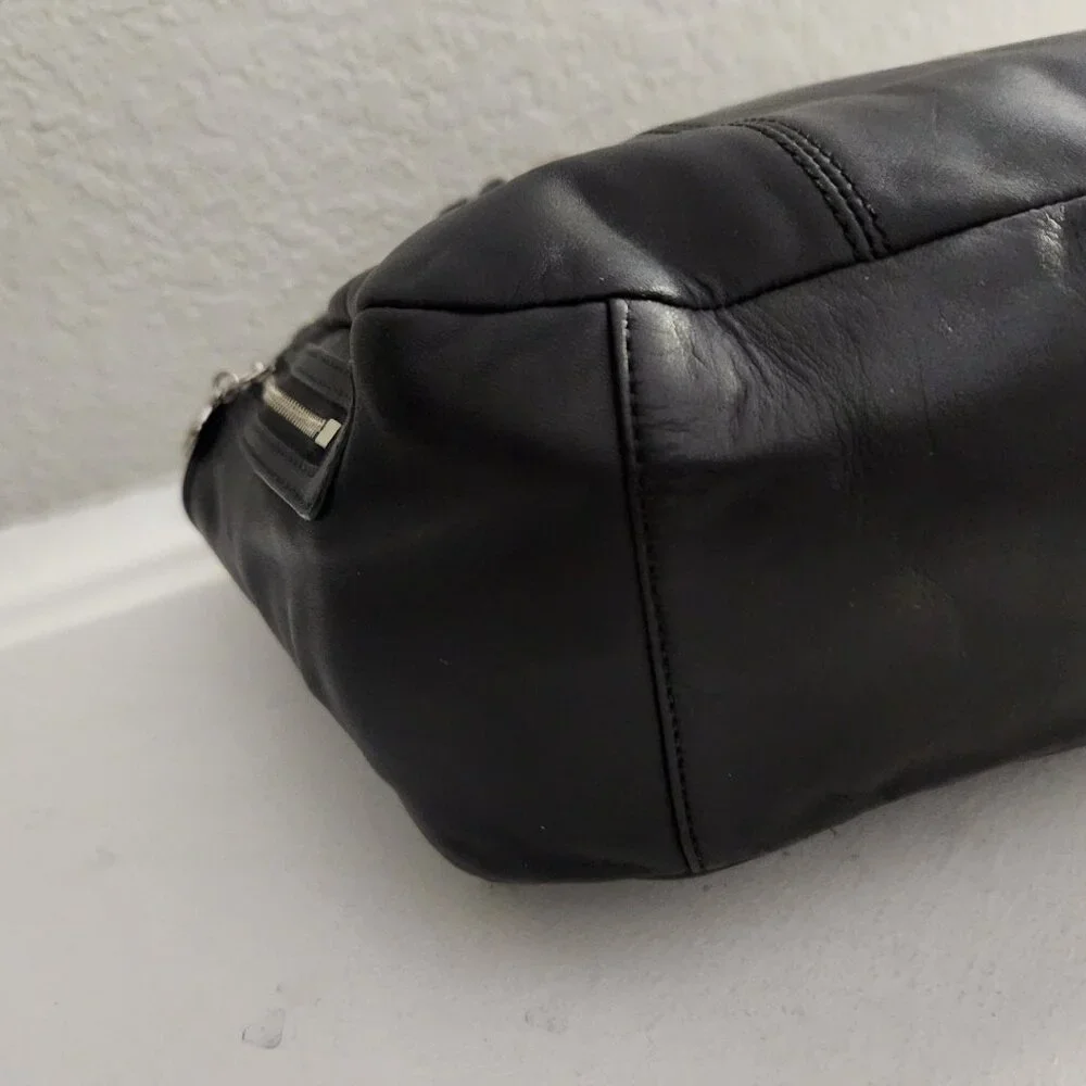 Like New Coach Gallery Y2k Black Leather Satchel Tote Bag Purse